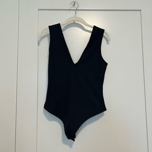 Free People Black Bodysuit